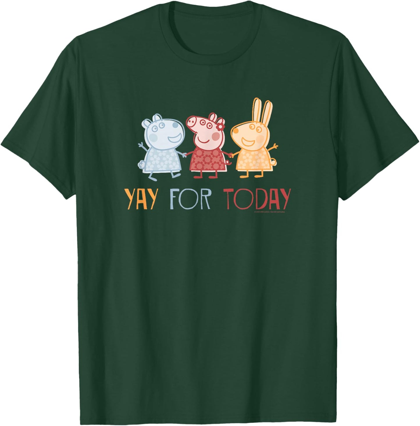 Peppa Pig Yay! For Today Rebecca Rabbit And Suzy Sheep T-Shirt - T-Shirt | Forest