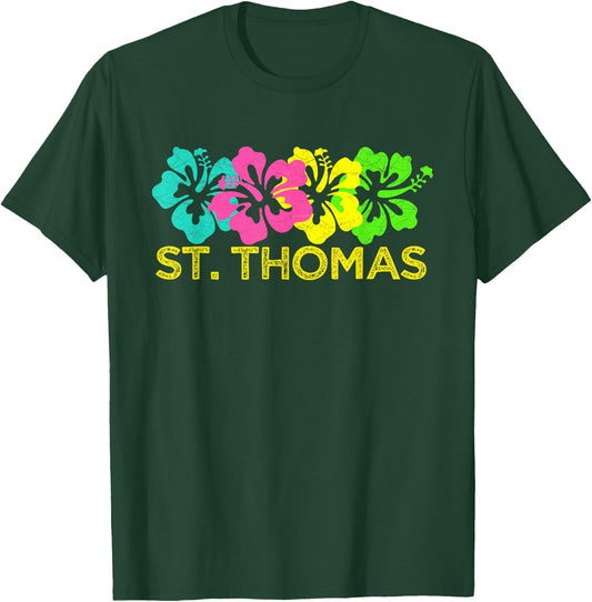 St. Thomas Tropical Beach /St. Thomas Travel Surf T-Shirt - T-Shirt | Forest