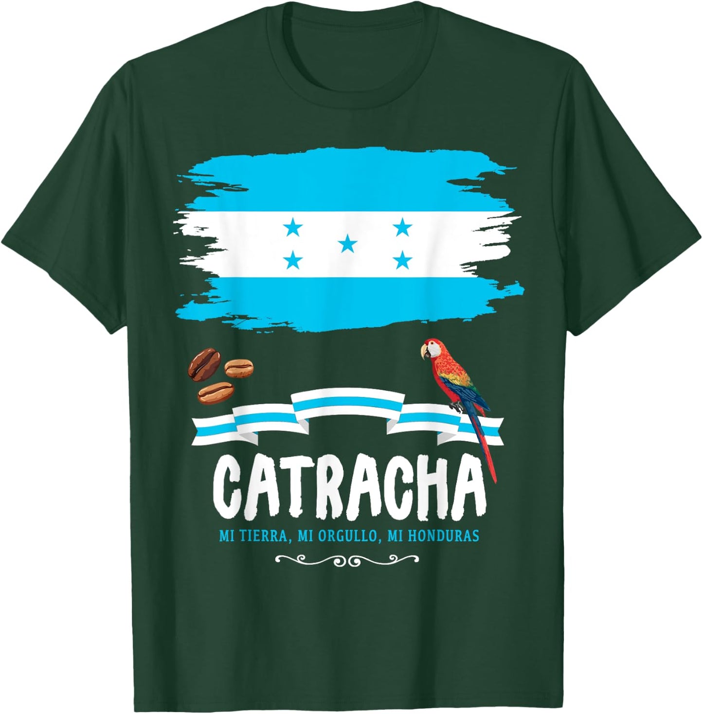 Honduras Catracha Outfit Ideas & Honduran Flag T-Shirt - T-Shirt | Forest