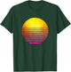 Retro Sun Outrun women, gym workout T-Shirt - T-Shirt | Forest
