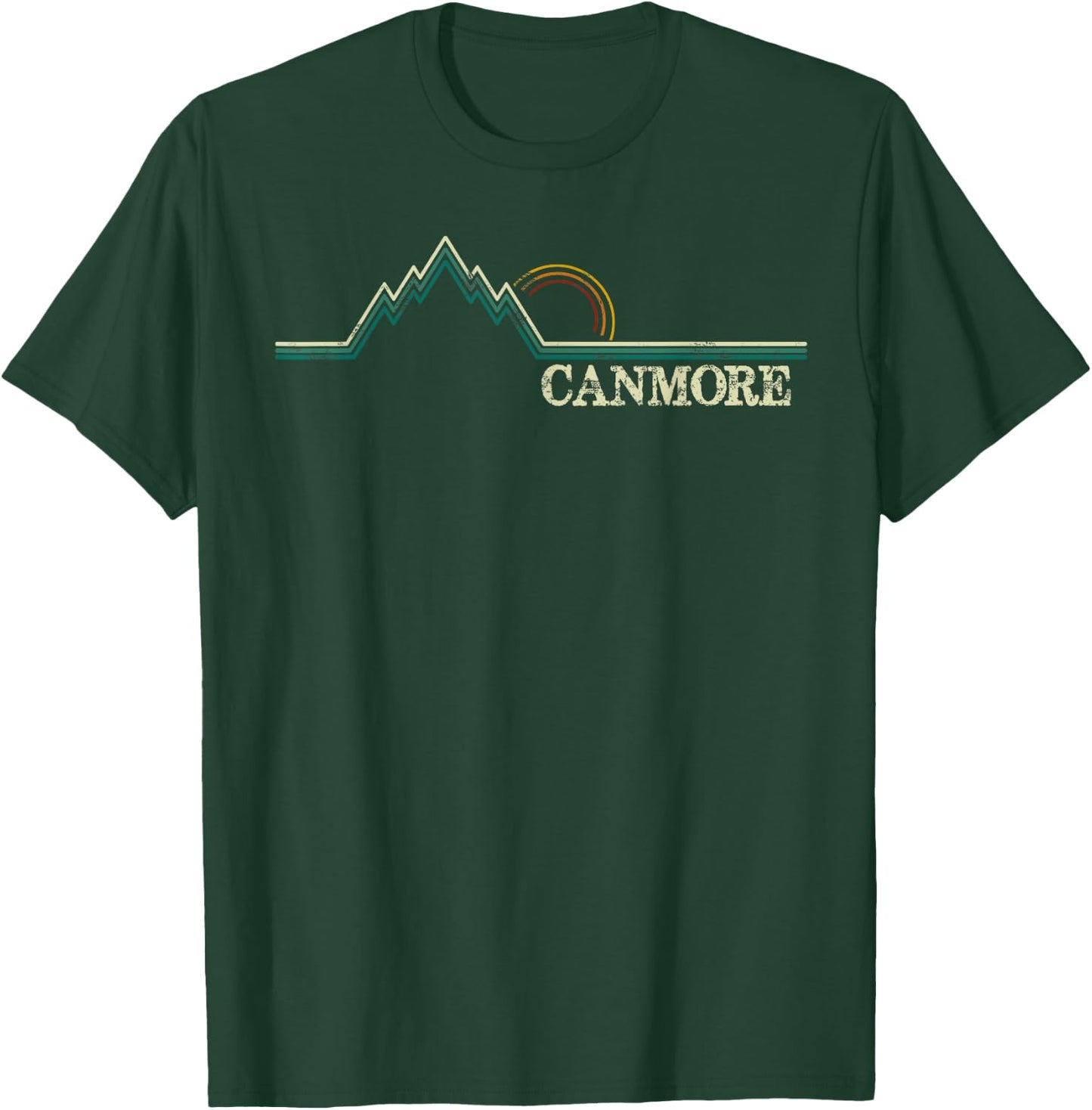 Canmore Canada Adventure Mountain T-Shirt - T-Shirt | Forest