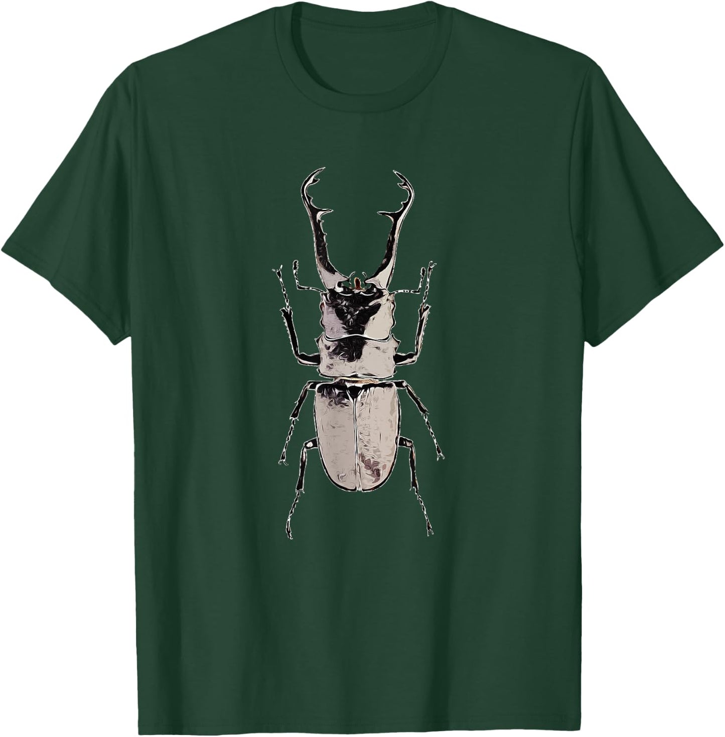 Cool Black Giant Stag Beetle T-Shirt - T-Shirt | Forest