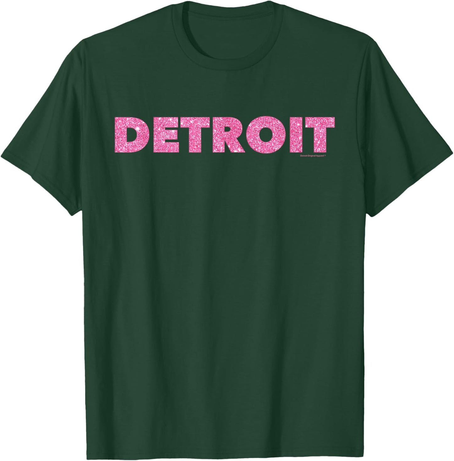 DETROIT PINK Shirt, Motor City Michigan T-Shirt - T-Shirt | Forest
