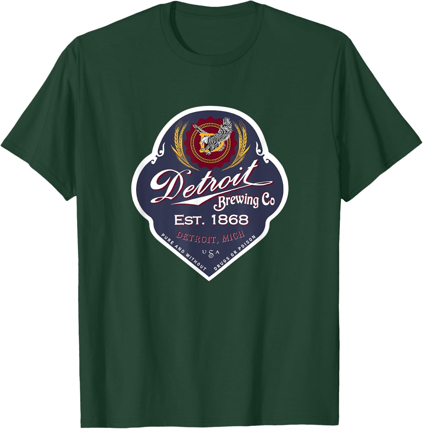 Prohibition Era Detroit Brewing Company T-Shirt - T-Shirt | Forest