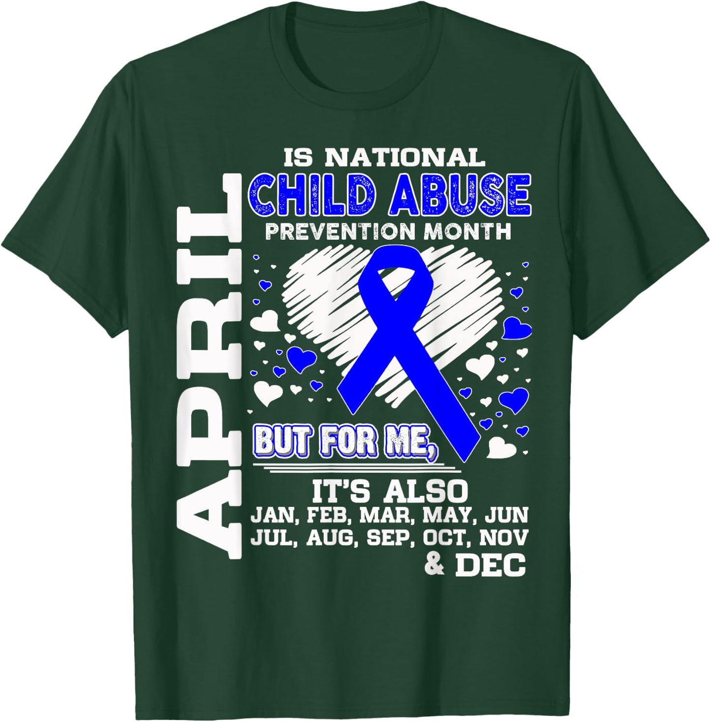 April is National Child Abuse Prevention Month Shirt T-Shirt - T-Shirt | Forest