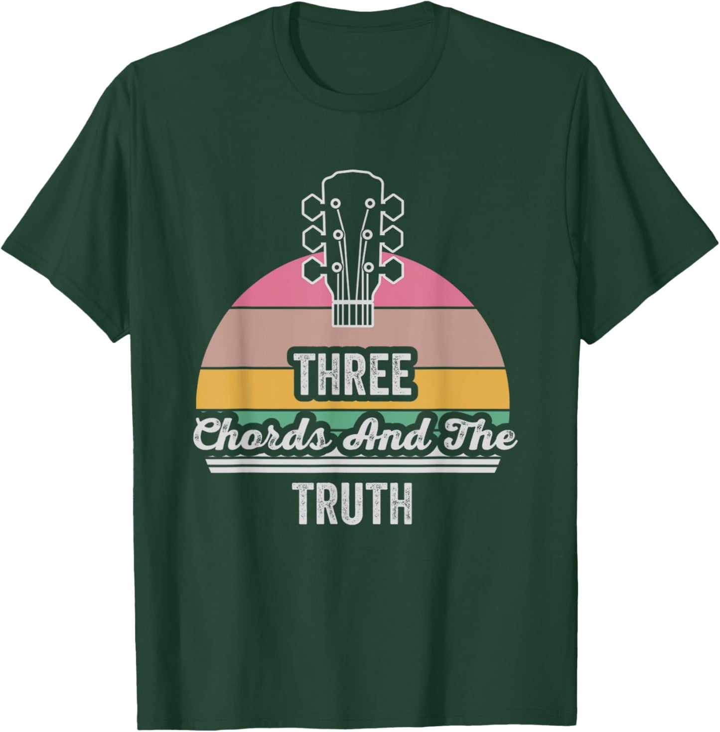 Three Chords And The Truth Guitar T-Shirt - T-Shirt | Forest