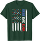 Best Dad Ever American Flag USA Father's Day Daddy T-Shirt - T-Shirt | Forest