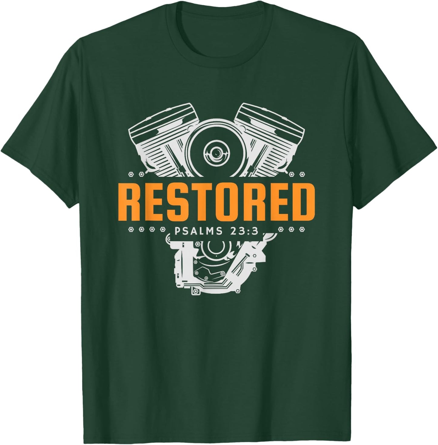 Christian Mechanic Restored Cars Automobile T-Shirt - T-Shirt | Forest