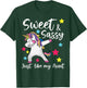Sassy Like My Aunt Unicorn Cute Matching Aunt T-Shirt - T-Shirt | Forest