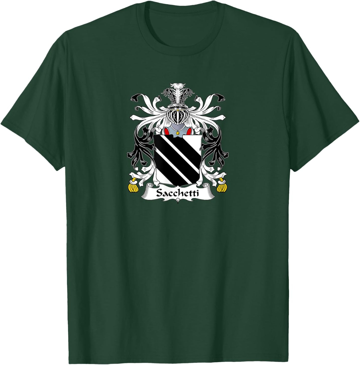Sacchetti Coat of Arms - Family Crest T-Shirt - T-Shirt | Forest