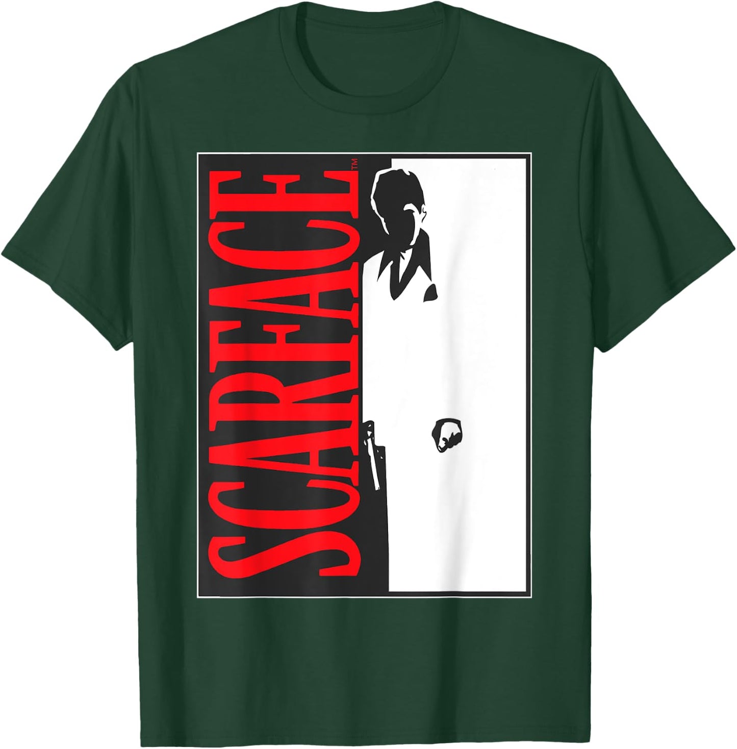 Scarface Black and White Movie Poster Graphic T-Shirt - T-Shirt | Forest