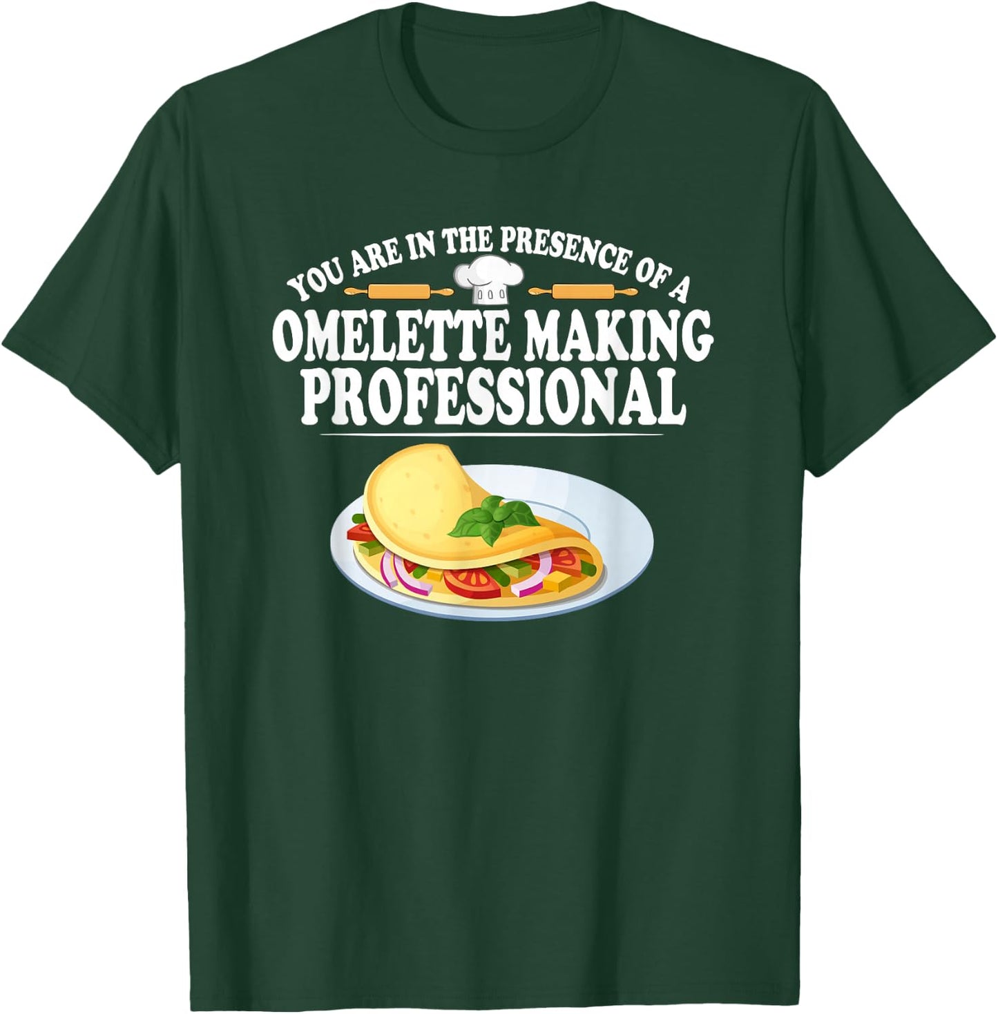 Omelette Making Professional Eggs Breakfast T-Shirt - T-Shirt | Forest
