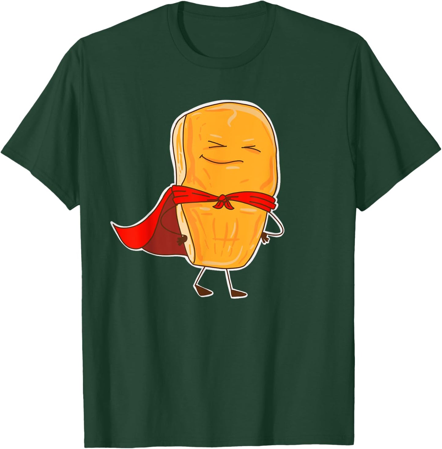 Chicken Nugget | Cute Super Halloween Food Puns Funny Gift T-Shirt - T-Shirt | Forest