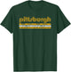 Pittsburgh Pennsylvania Retro Vintage Weathered T-Shirt - T-Shirt | Forest