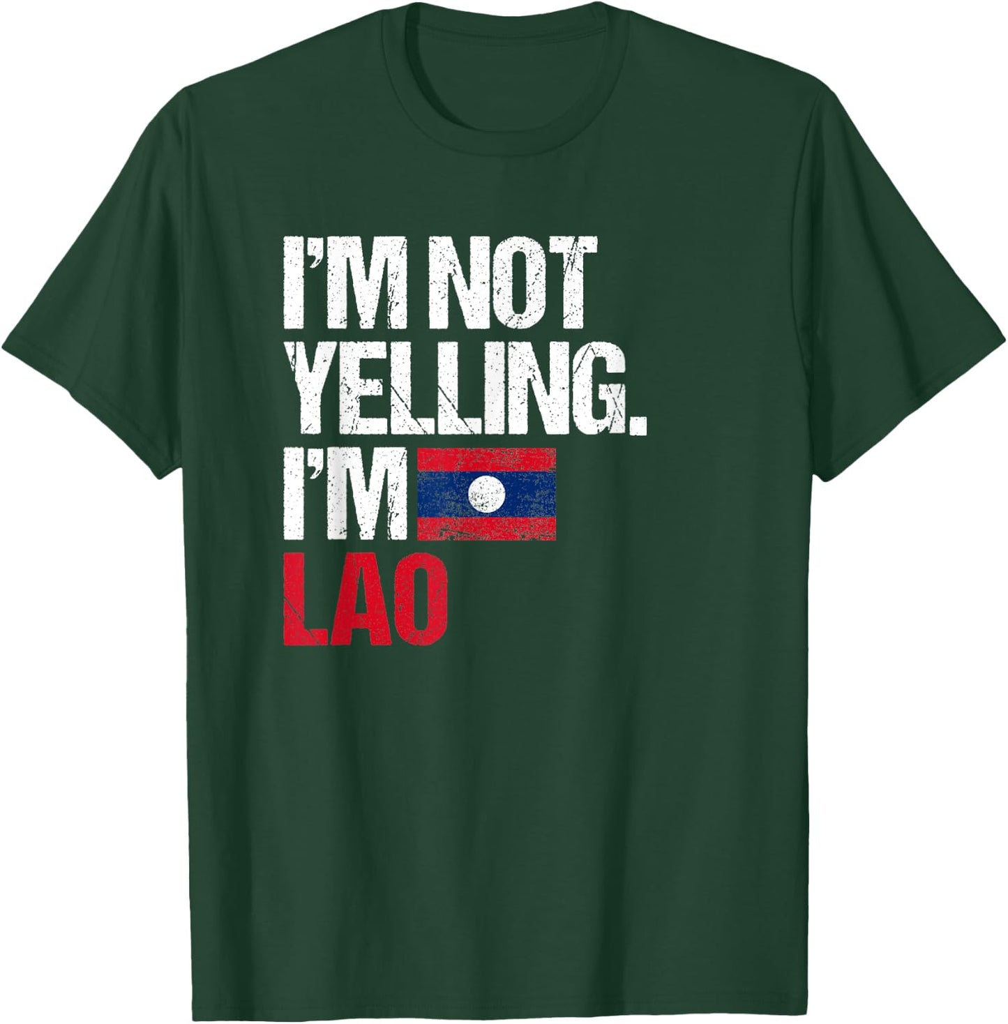 Retro Laos Apparel -Adults Lao Heritage Women, Girls Black Small Classic Fit Short Sleeve T-Shirt - T-Shirt | Forest