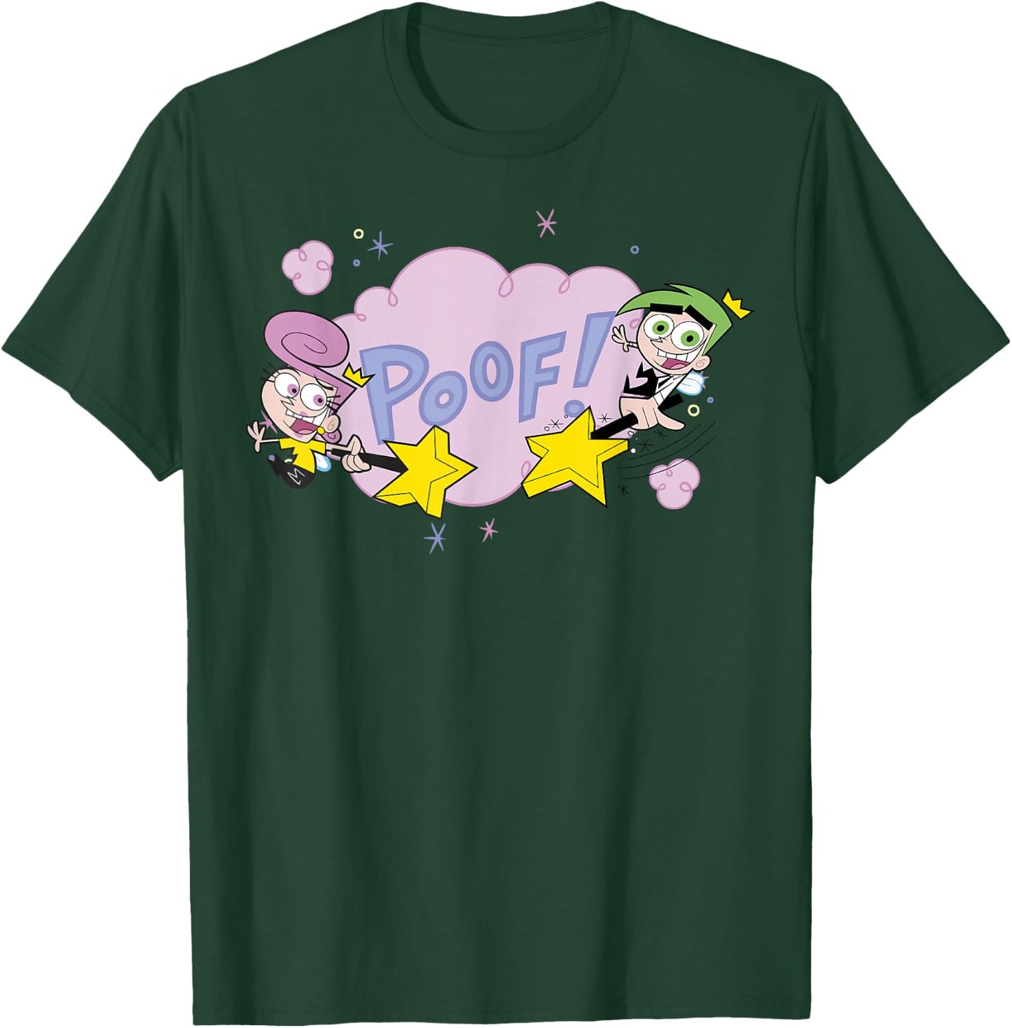 The Fairly OddParents Cosmo and Wanda Poof T-Shirt - T-Shirt | Forest