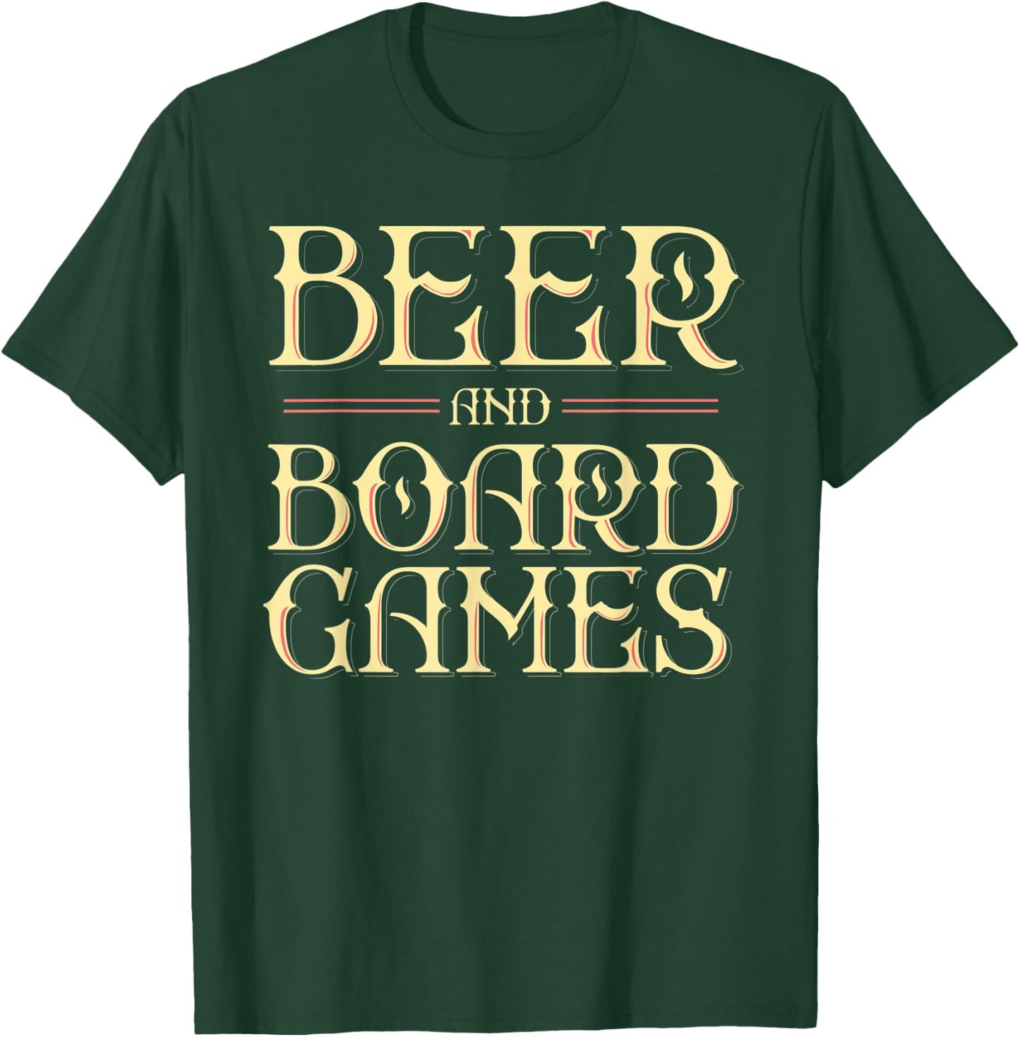 Beer and Board Games T-Shirt - T-Shirt | Forest