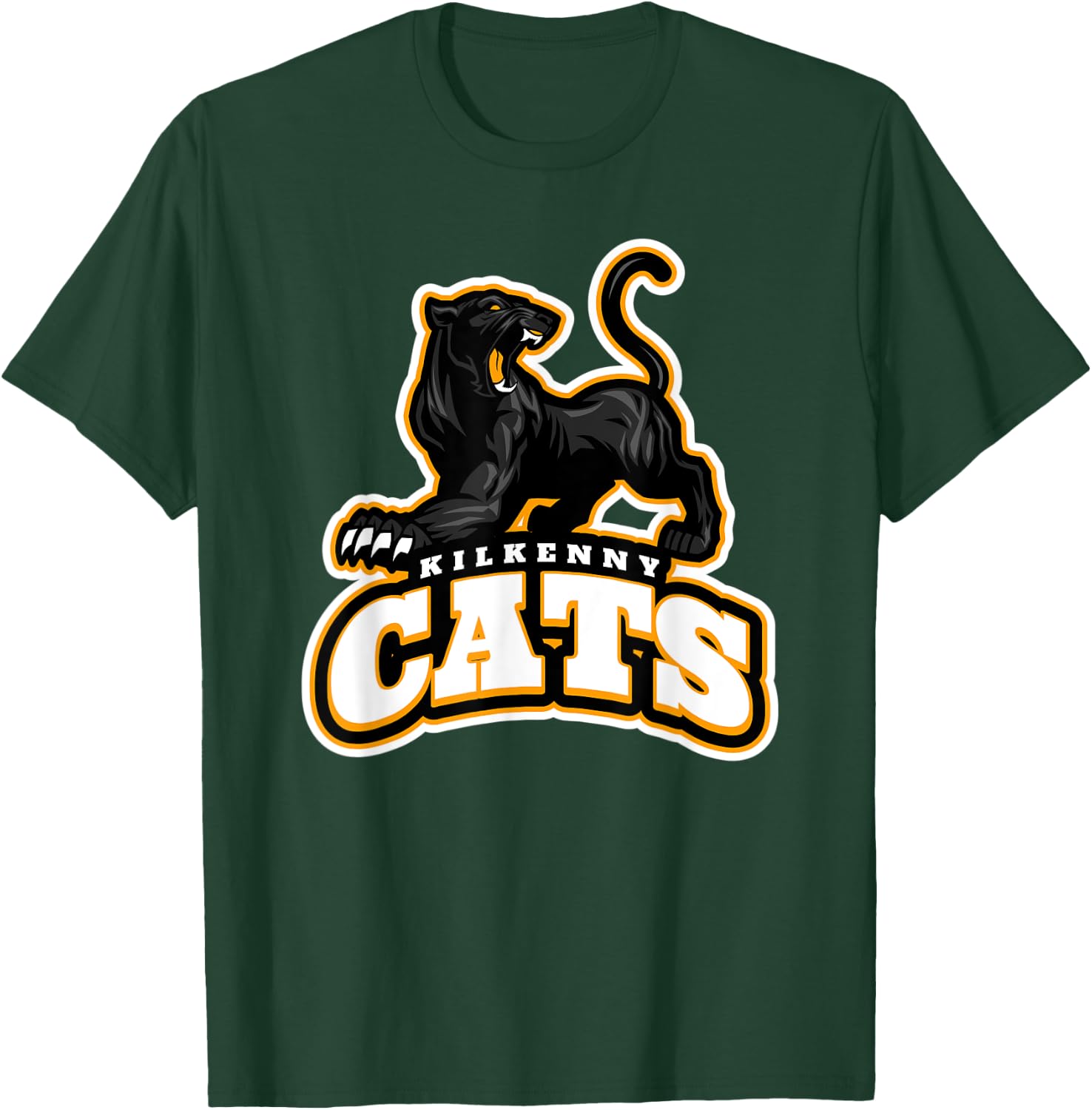 Kilkenny Cats Hurling Camogie T-Shirt - T-Shirt | Forest