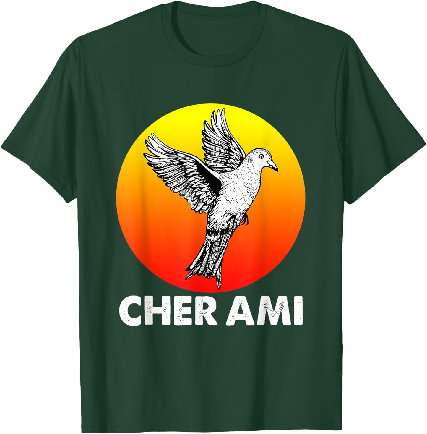 Cher Ami World War Hero Carrier Pigeon T-Shirt - T-Shirt | Forest