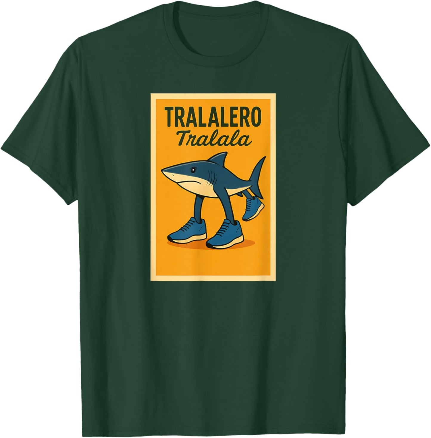 Tralalero Tralala Comic Poster Brainrot T-Shirt - T-Shirt | Forest