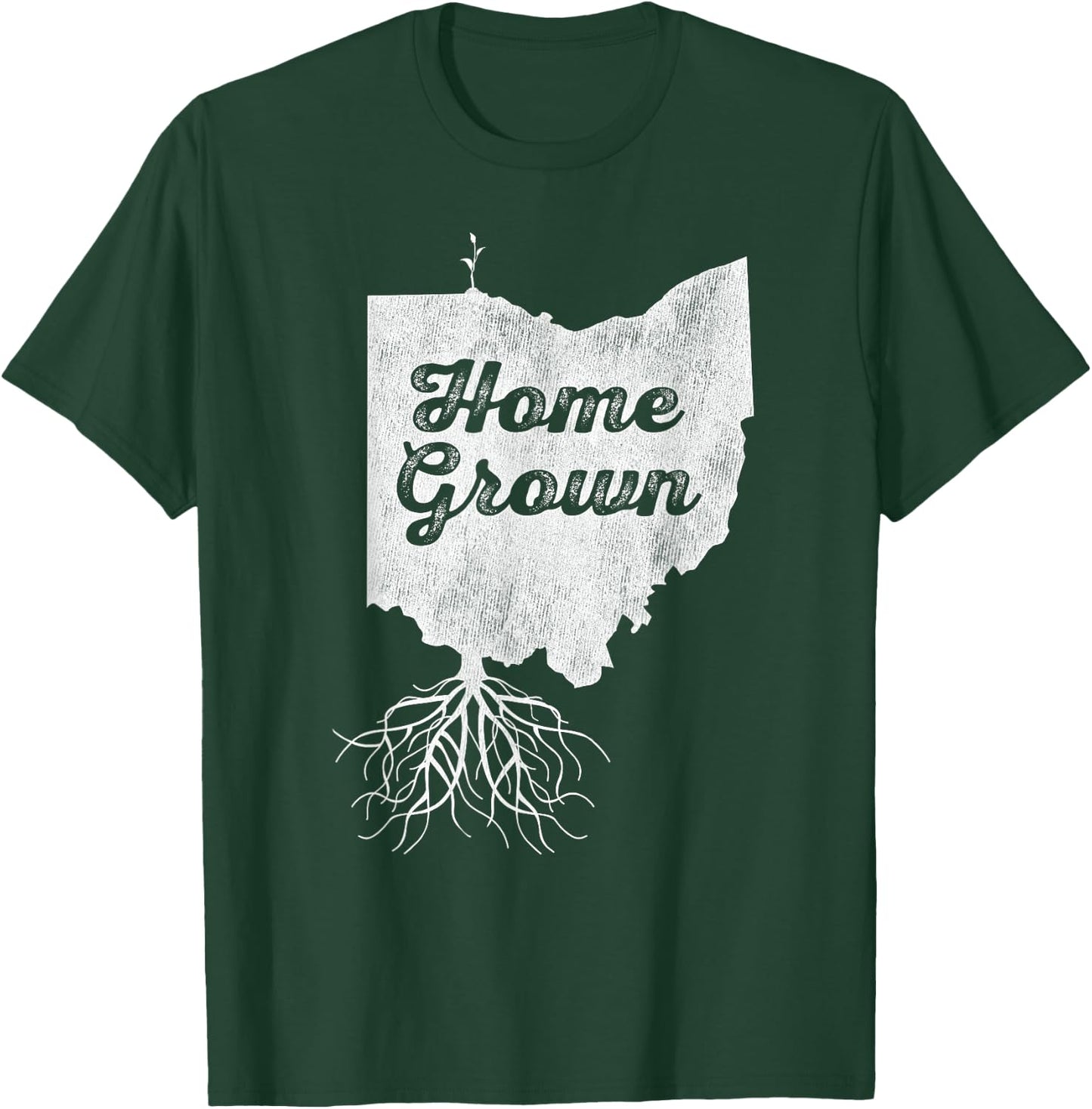 Ohio T Shirt Home Grown Roots OH State Pride T-Shirt - T-Shirt | Forest