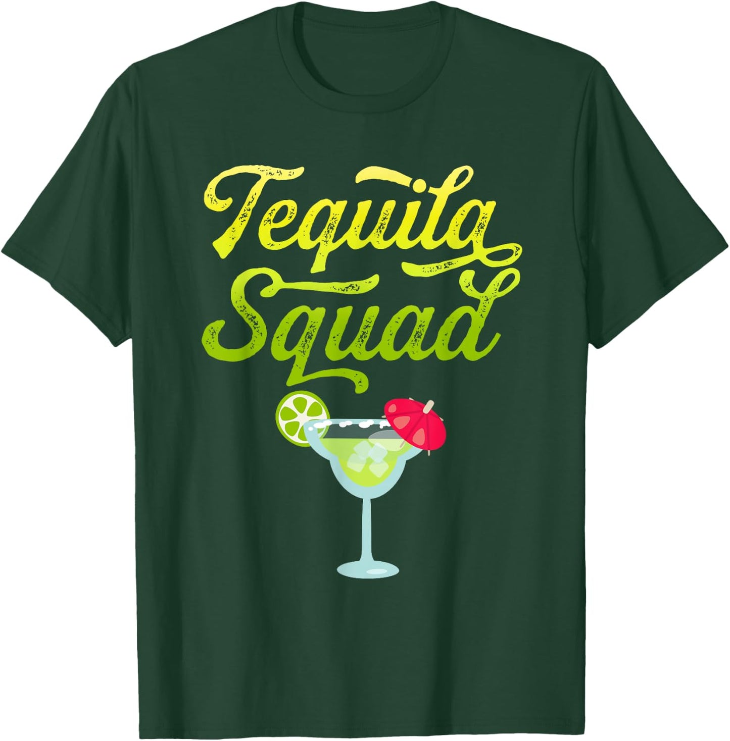 Funny Tequila Squad Novelty T-Shirt - T-Shirt | Forest