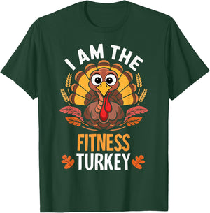 Thanksgiving I'm The Fitness Turkey Funny Matching T-Shirt - T-Shirt | Forest