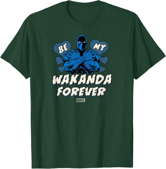 Black Panther - Be My Wakanda Forever Valentines Day T-Shirt - T-Shirt | Forest