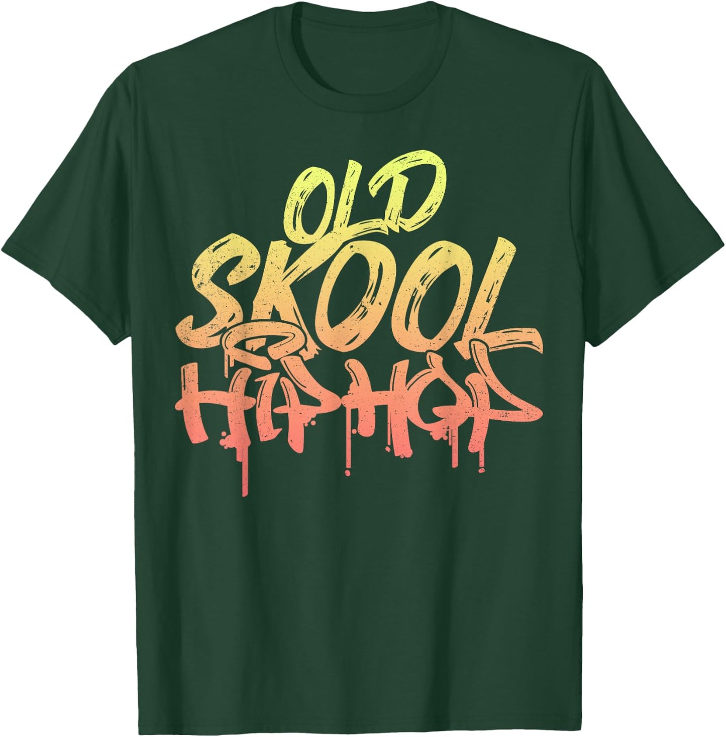 Old Skool Hip Hop - 90s Music T-Shirt - T-Shirt | Forest