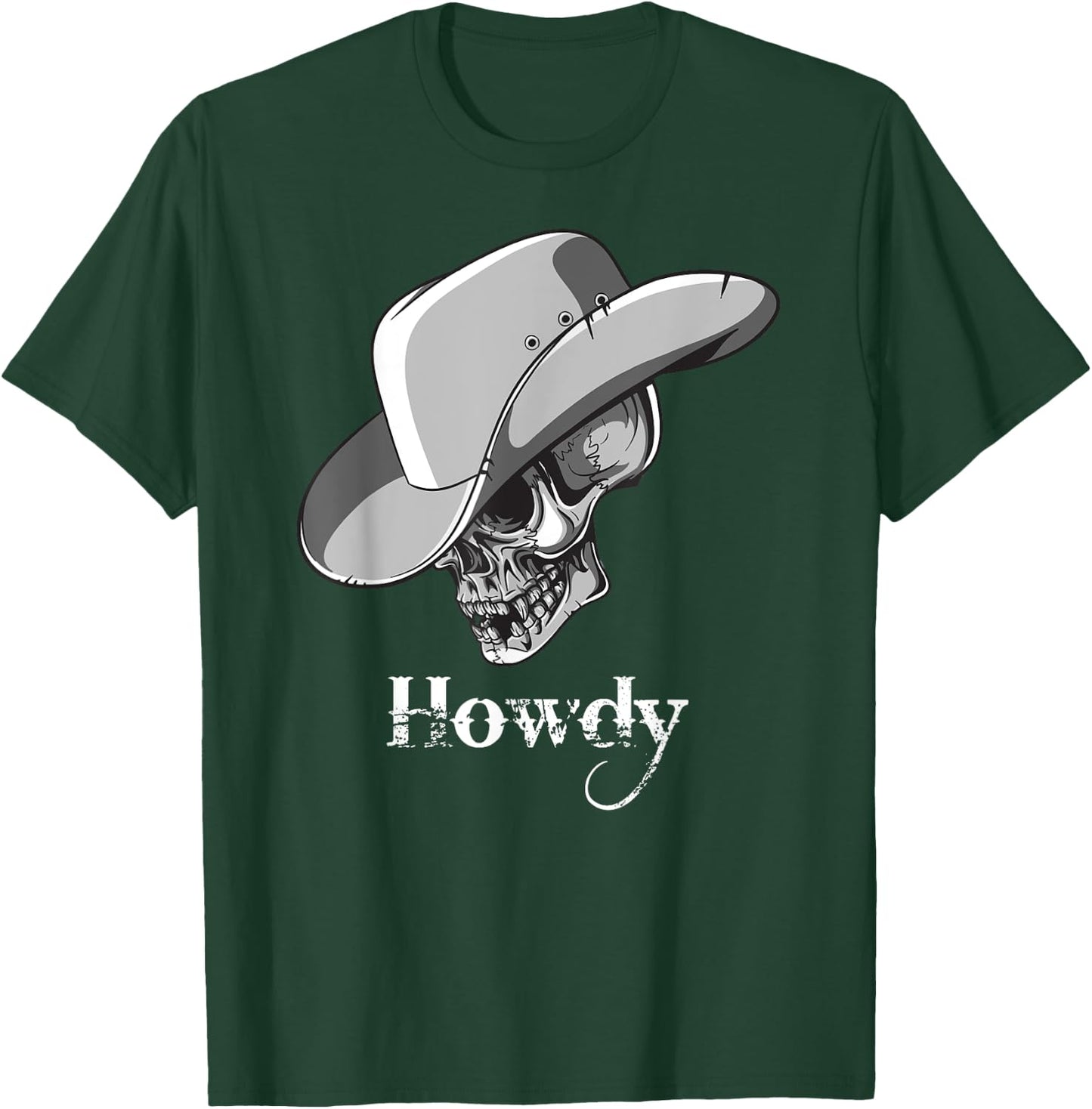 Cowboy Skeleton Howdy T-Shirt - T-Shirt | Forest