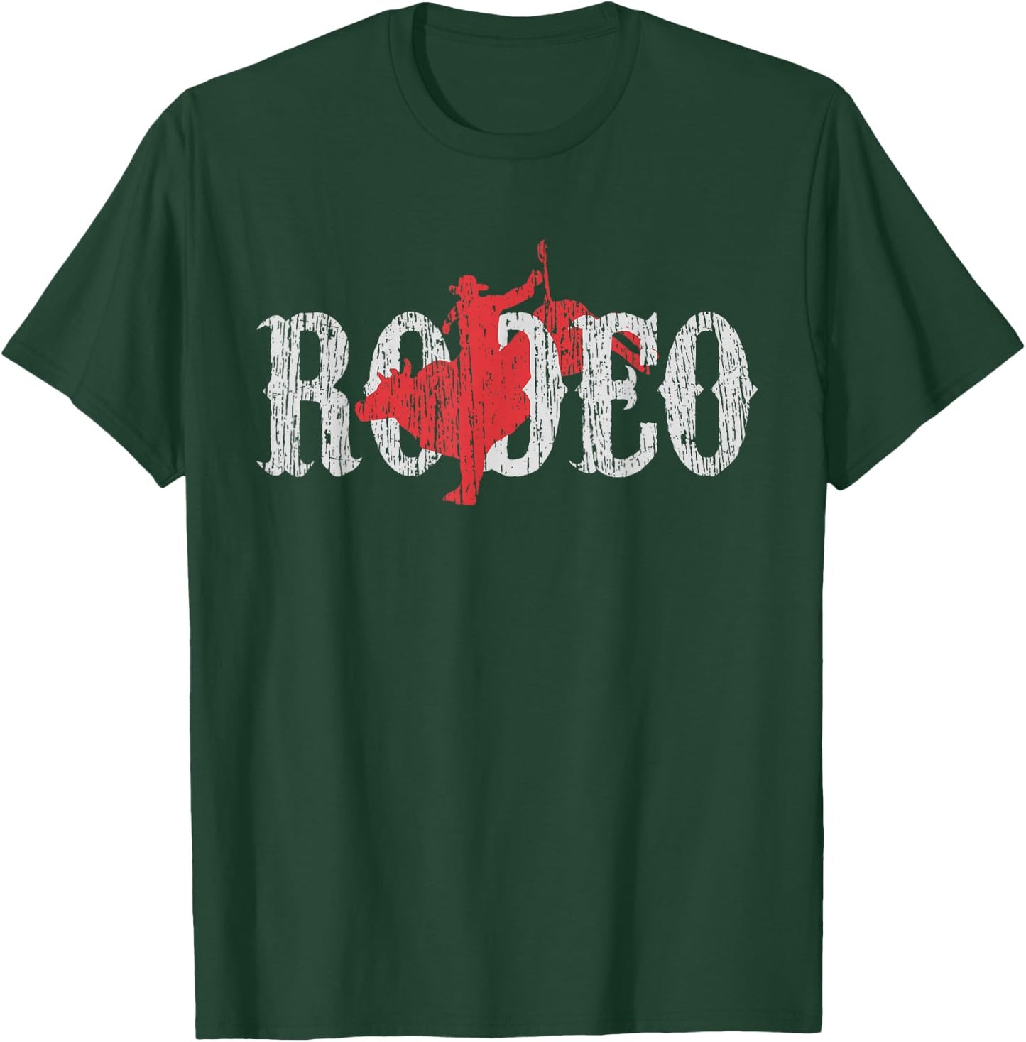 Bull Riding Rodeo Western Country Vintage Shirt T-Shirt - T-Shirt | Forest