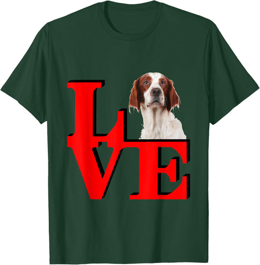My Red and White Irish Setter Love Park T-Shirt - T-Shirt | Forest
