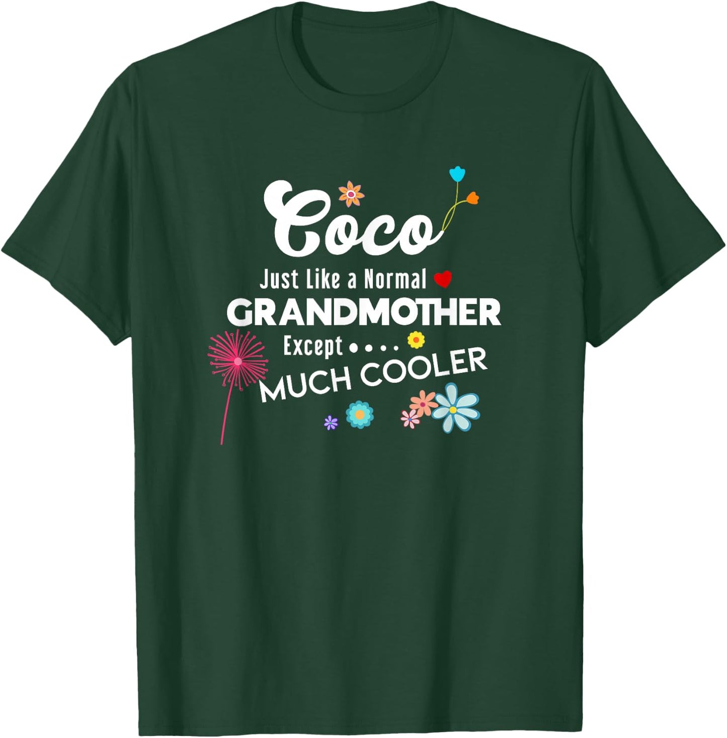 Coco Just Like Grandma Except Much Cooler T-Shirt - T-Shirt | Forest