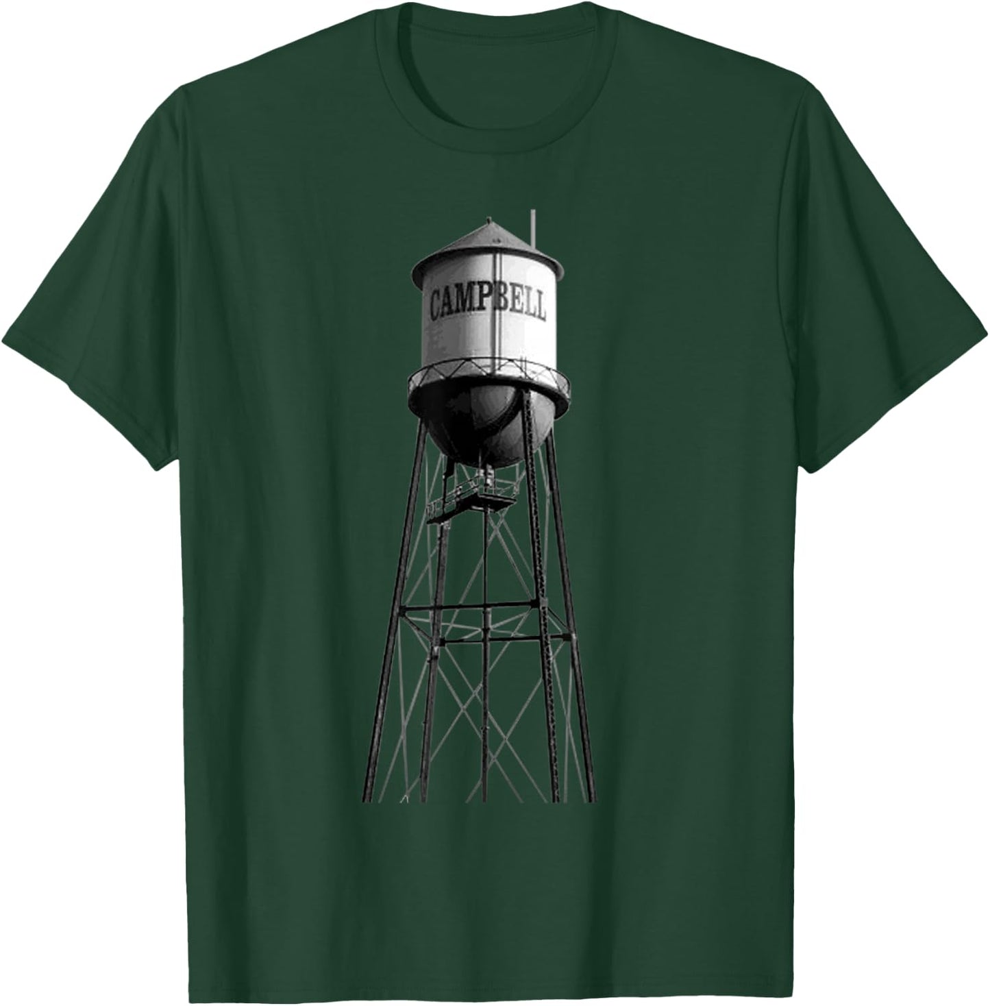 Campbell Water Tower T Shirt T-Shirt - T-Shirt | Forest