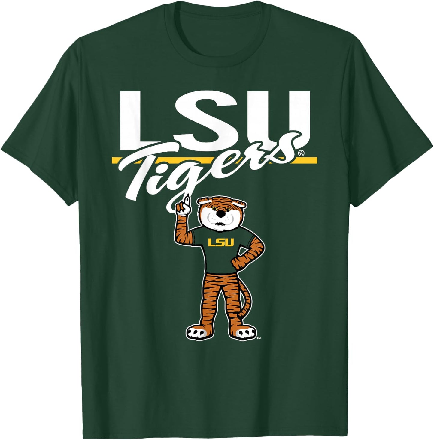 LSU Tigers Mascot Purple Officially Licensed T-Shirt - T-Shirt | Forest