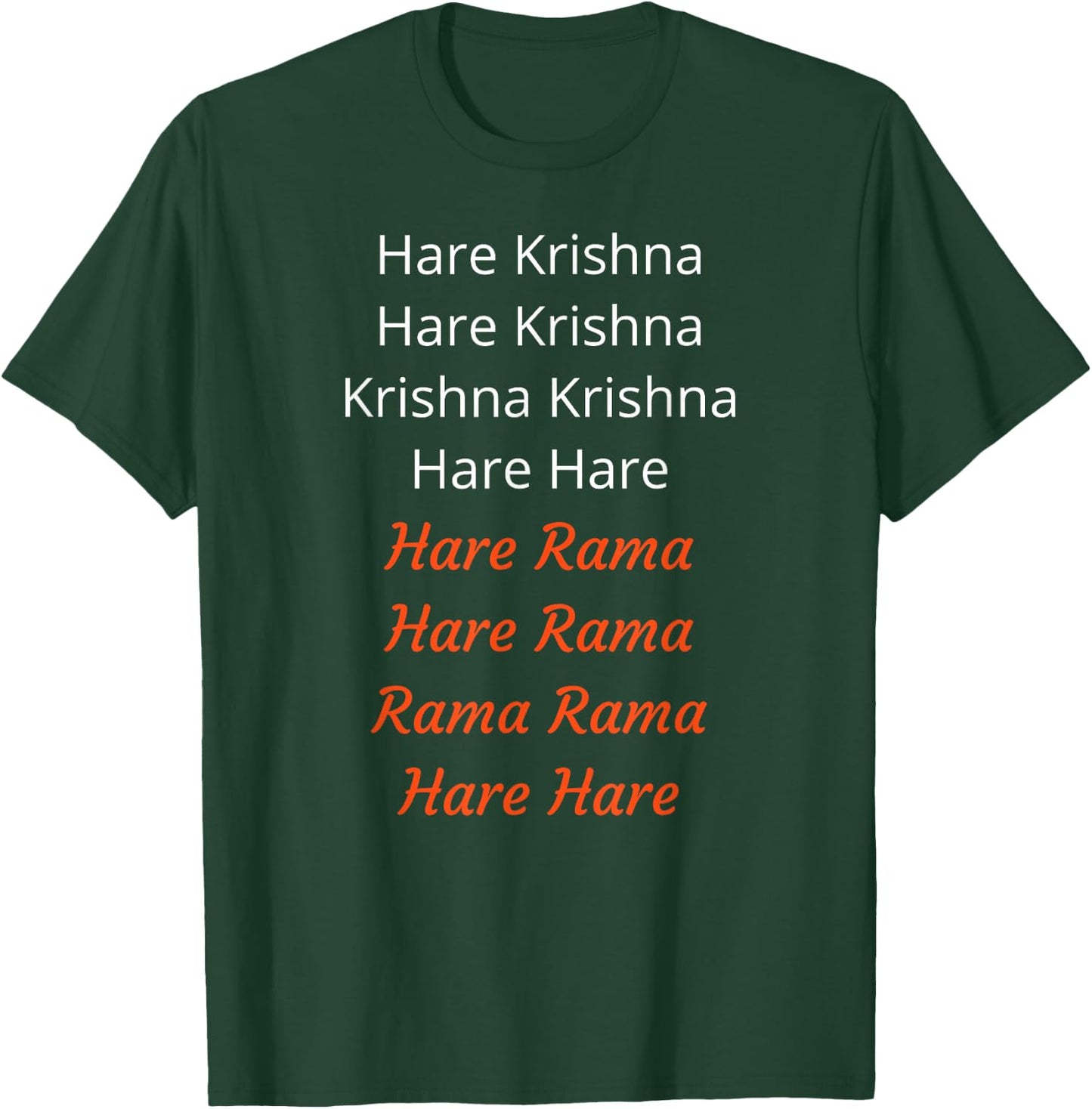 Hare Krishna Maha Mantra Rama Chant Hindu Yoga God Art T-Shirt - T-Shirt | Forest