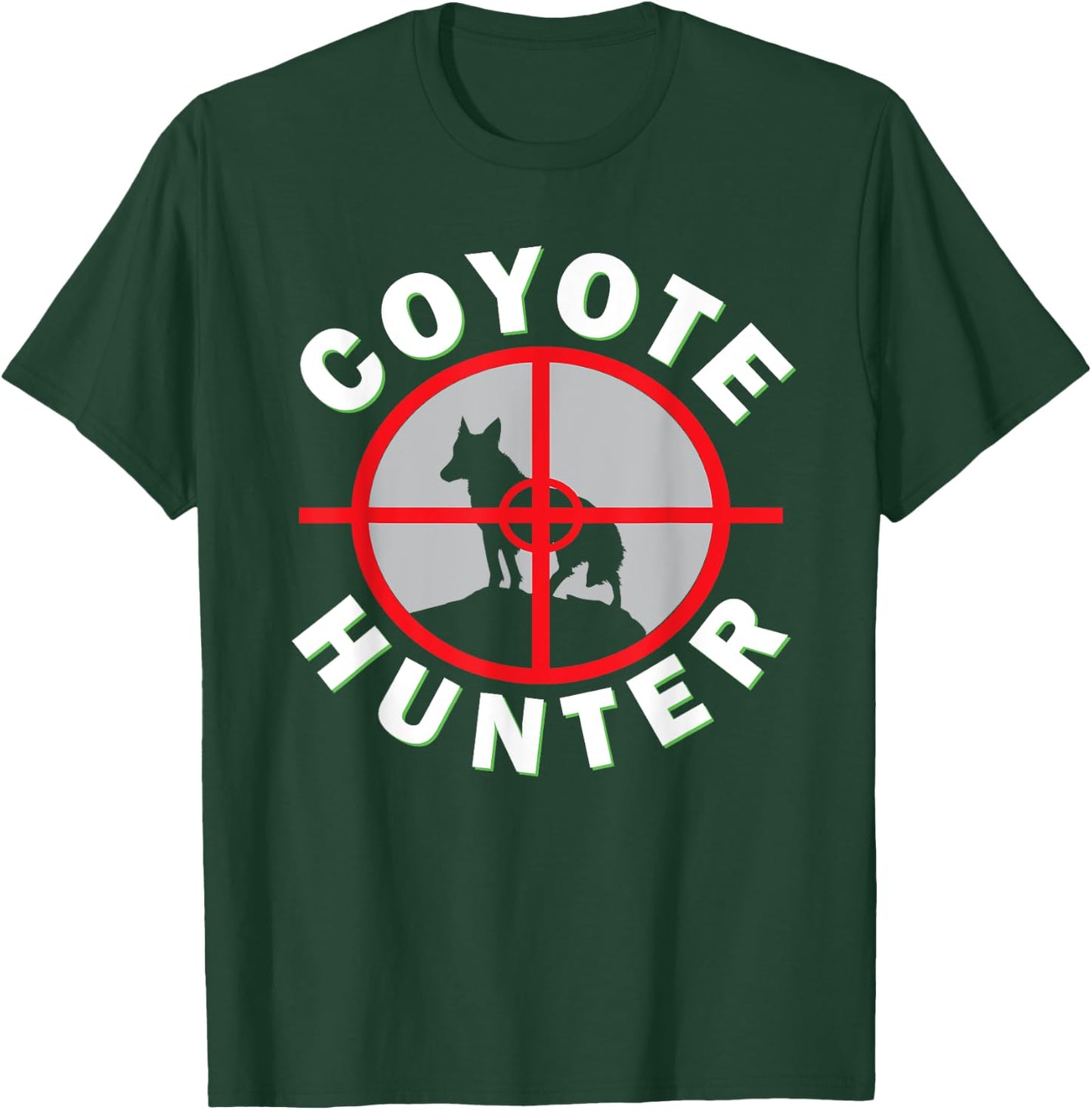 Coyote Hunting Shirt With Unique Design for Coyote Hunters T-Shirt - T-Shirt | Forest