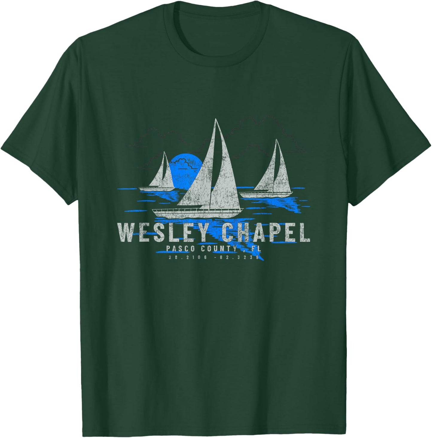 Wesley Chapel Florida Travel Yachting Souvenir Wesley Chapel T-Shirt - T-Shirt | Forest