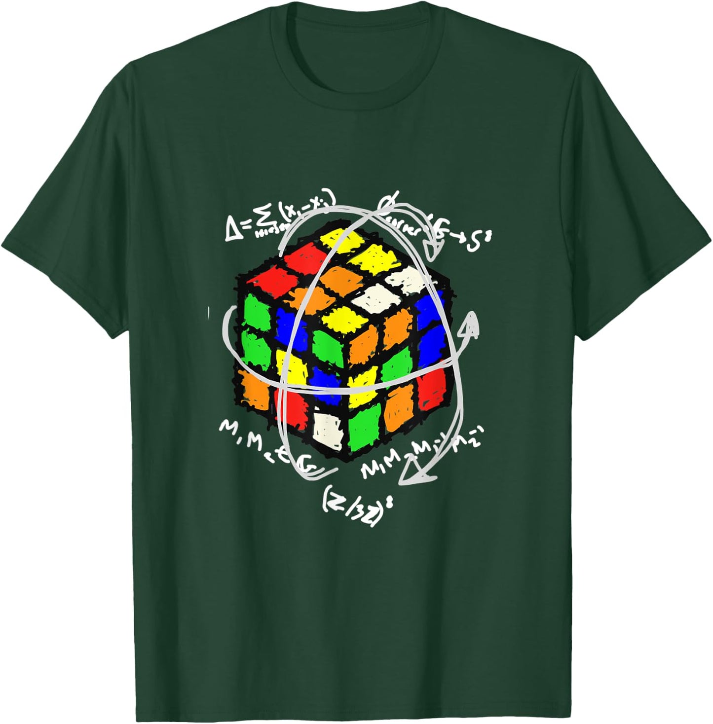 Funny Sheldon Nerdy Puzzle Cube Group Theory Math Teacher T-Shirt - T-Shirt | Forest