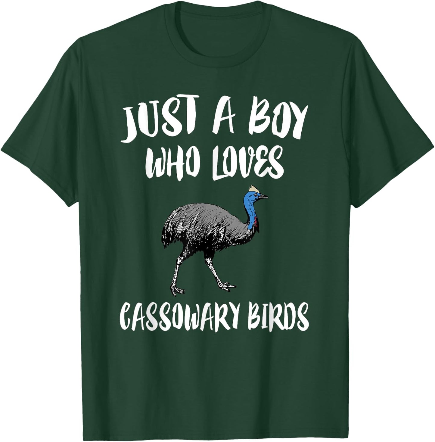 Just A Boy Who Loves Cassowary Birds Gift T-Shirt - T-Shirt | Forest