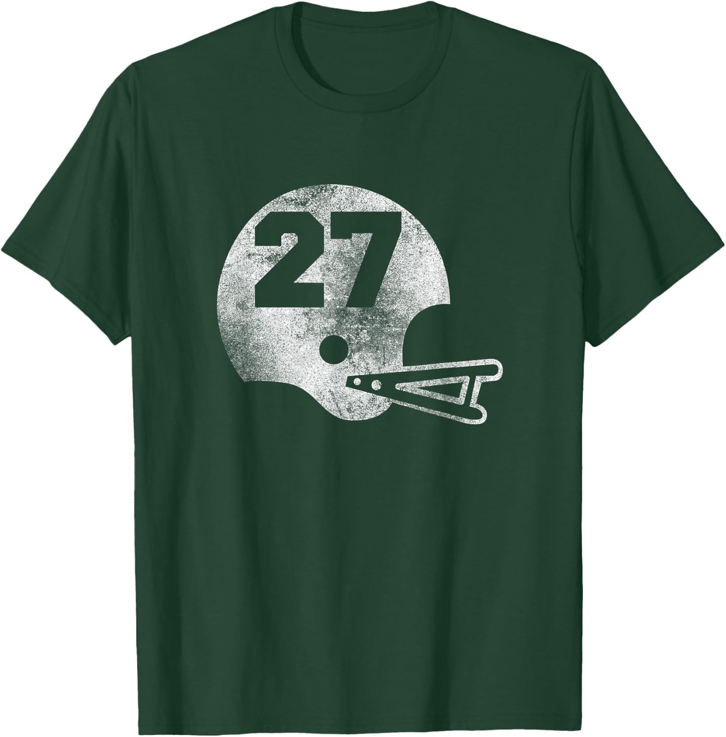 Vintage Football Jersey Number 27 Player Number T-Shirt - T-Shirt | Forest