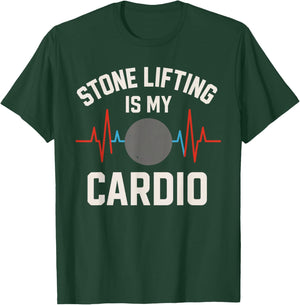 Strongman Atlas Stone Truck Pull Training Dad Fan Crew T-Shirt - T-Shirt | Forest