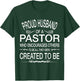 Proud husband of a pastor Christian for Birthday T-Shirt - T-Shirt | Forest