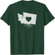 Distressed I Love Washington Heart and Roots T Shirt T-Shirt - T-Shirt | Forest