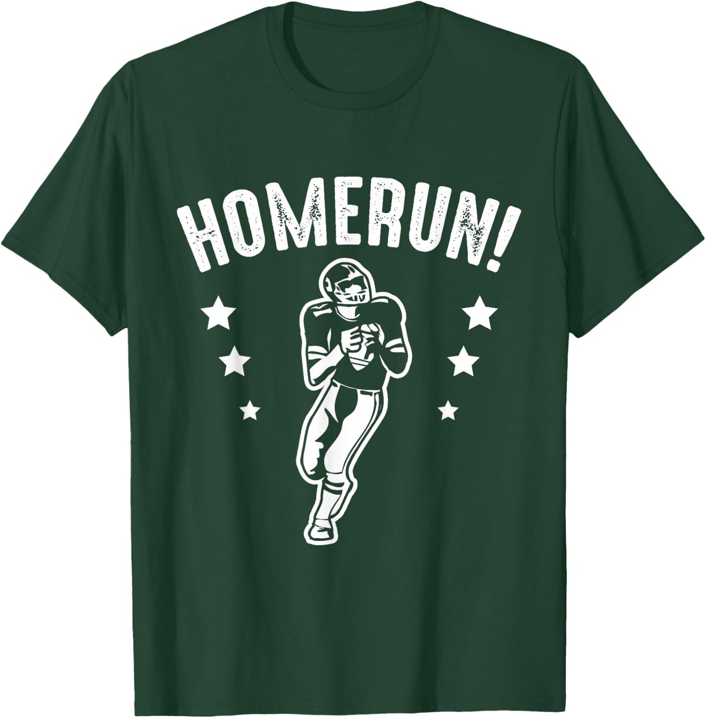 Homerun Football Baseball Mix False Sport T-Shirt - T-Shirt | Forest