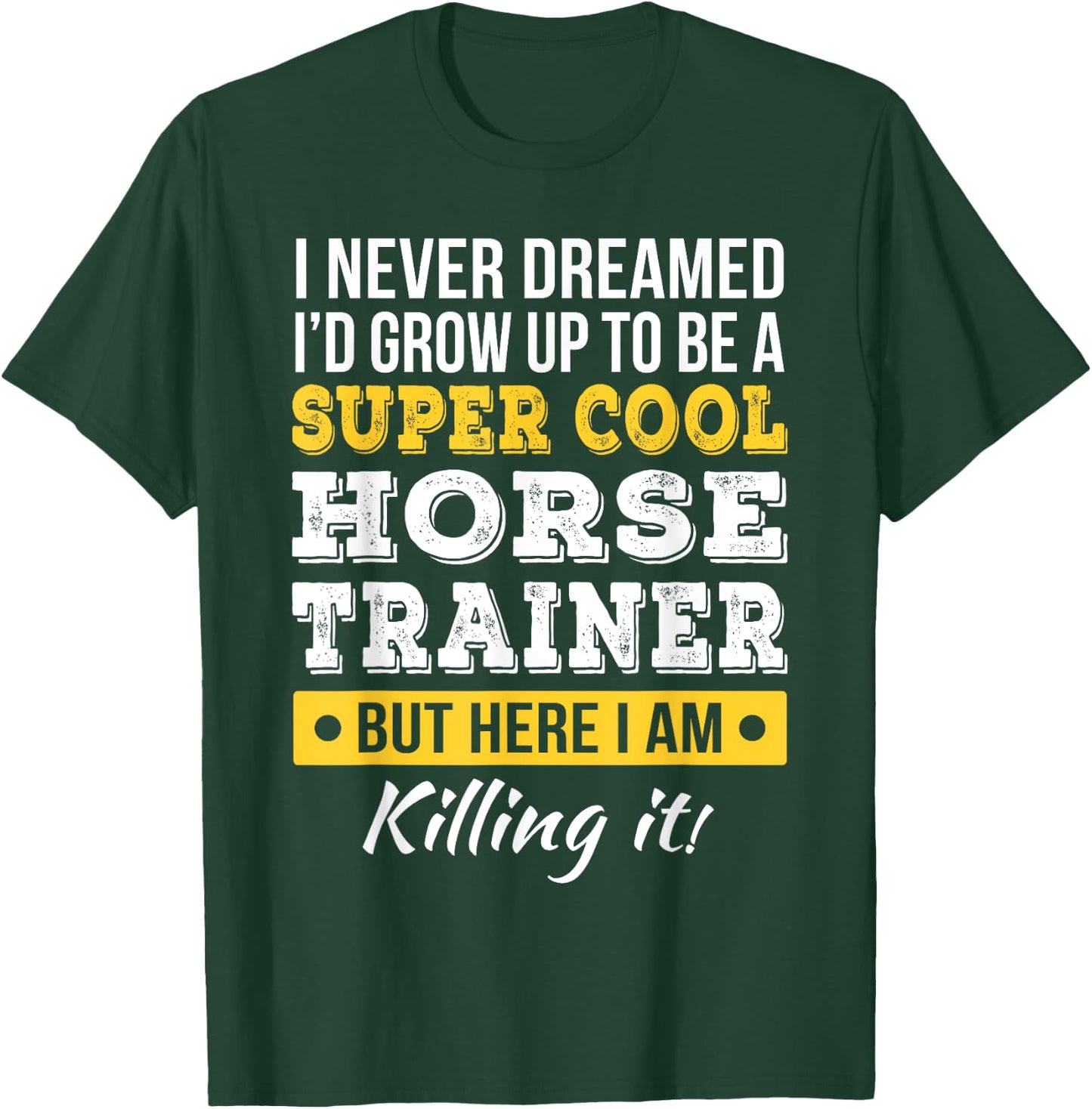 Horse Trainer Shirts Only Horse Trainer Funny Gift , Black, Small, Short Sleeve T-Shirt - T-Shirt | Forest