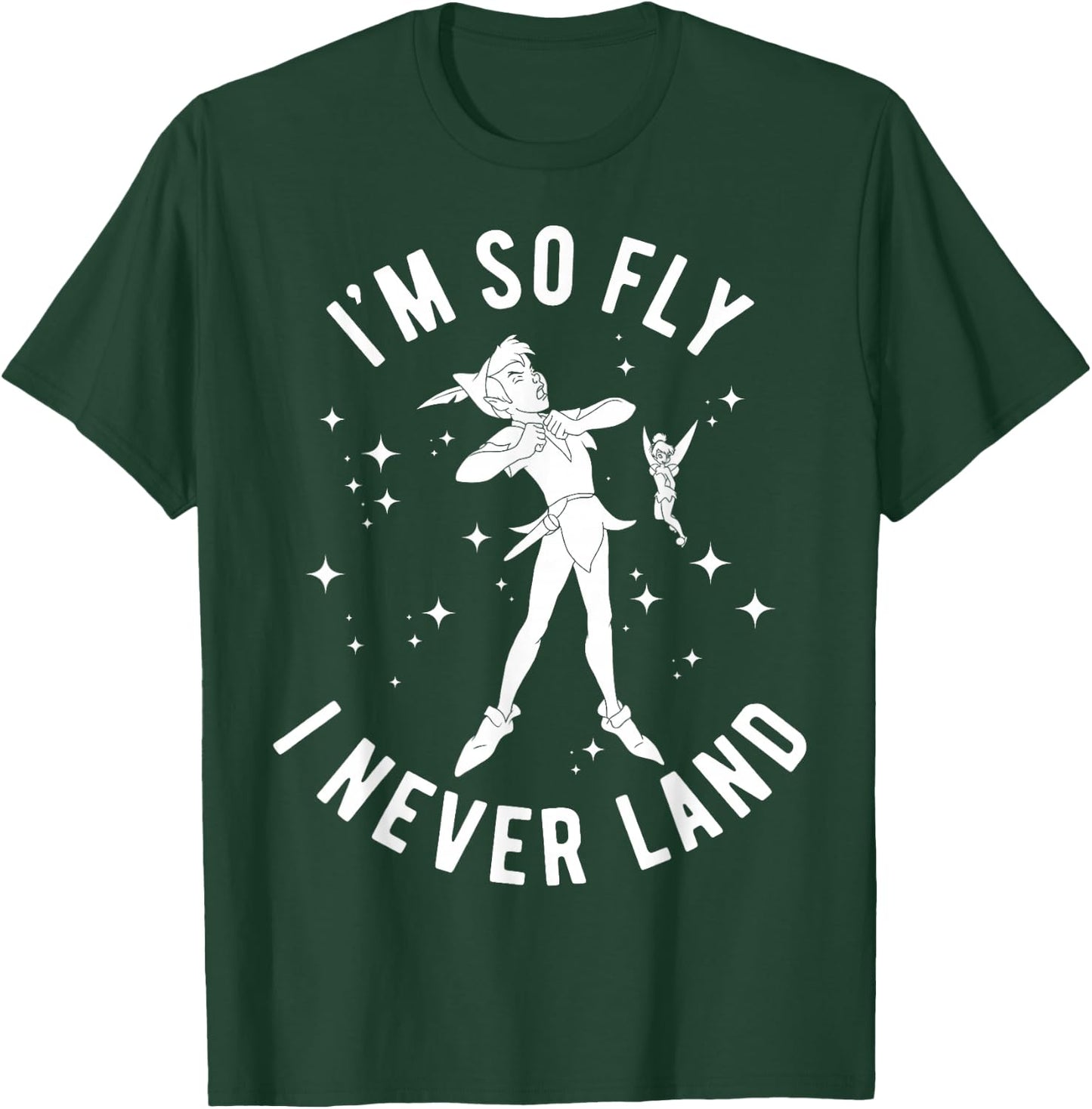 Disney Peter Pan I'm So Fly I Never Land Outline Poster T-Shirt - T-Shirt | Forest