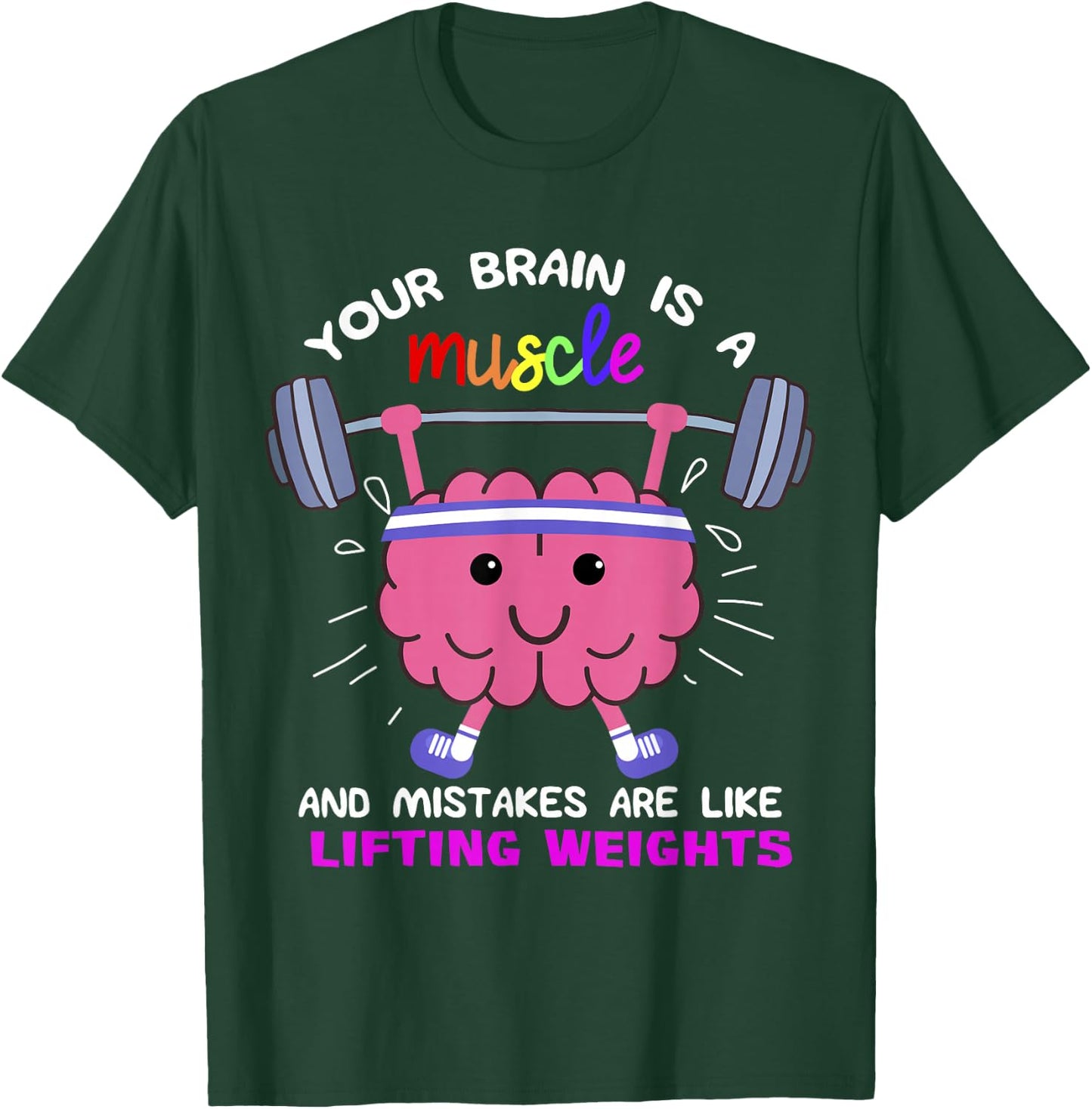 Growth Mindset Teacher Shirt, Inspirational Shirts T-Shirt - T-Shirt | Forest
