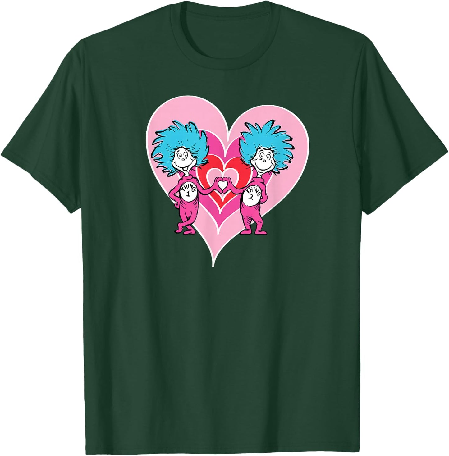 Dr. Seuss Thing 1 Thing 2 Love T-Shirt - T-Shirt | Forest