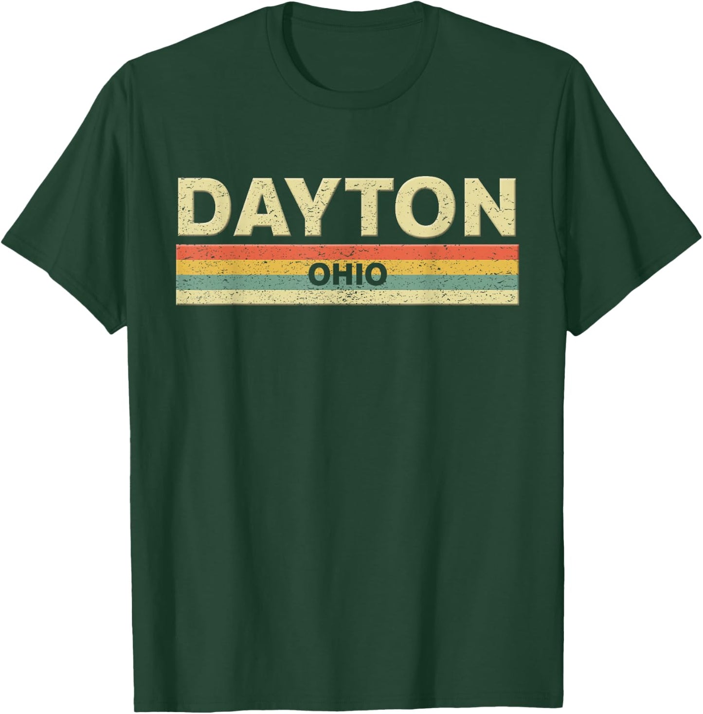 Dayton Ohio Shirt. Vintage Retro 70s 80s T-Shirt - T-Shirt | Forest